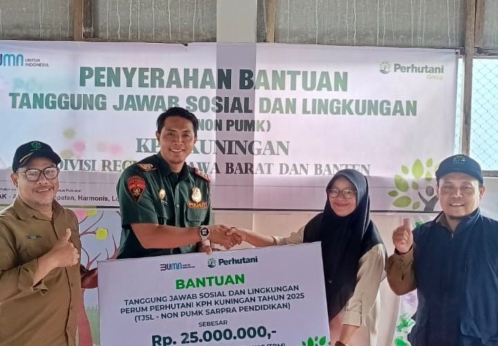 Perhutani Salurkan Bantuan TJSL untuk Perbaikan TBM Pondok Kata RZ, Wujudkan Semangat Sumpah Pemuda 2025