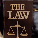close up shot of a law book