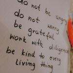 word written on paper