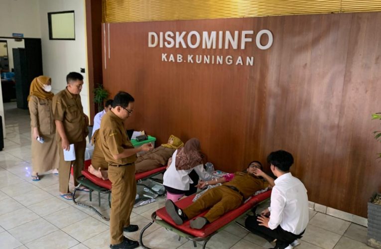 Bukan Sekadar Seremonial, ASN Diskominfo Kuningan Jadikan Donor Darah sebagai Gaya Hidup Sehat