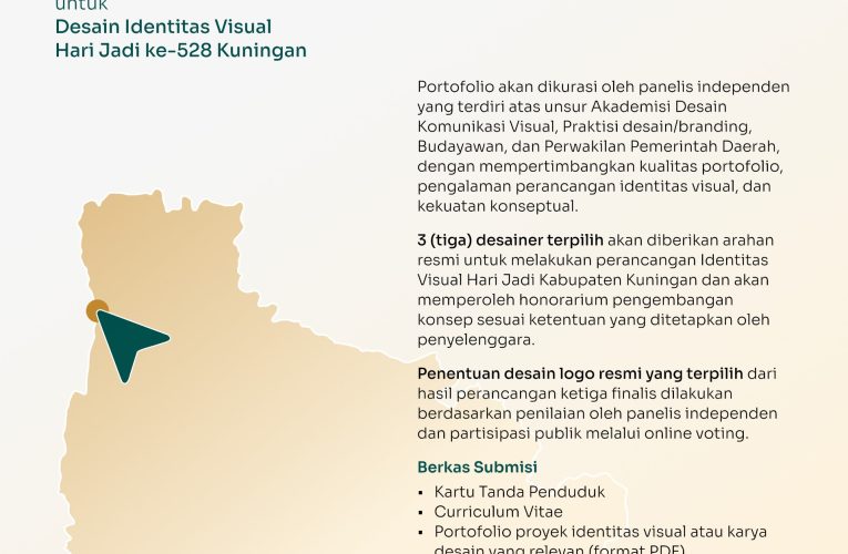 Cari Wajah Baru Hari Jadi ke-528, Pemkab Kuningan Buka Open Call Kurasi Desain Identitas Visual