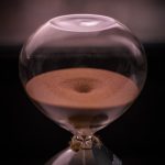 sand in hourglass