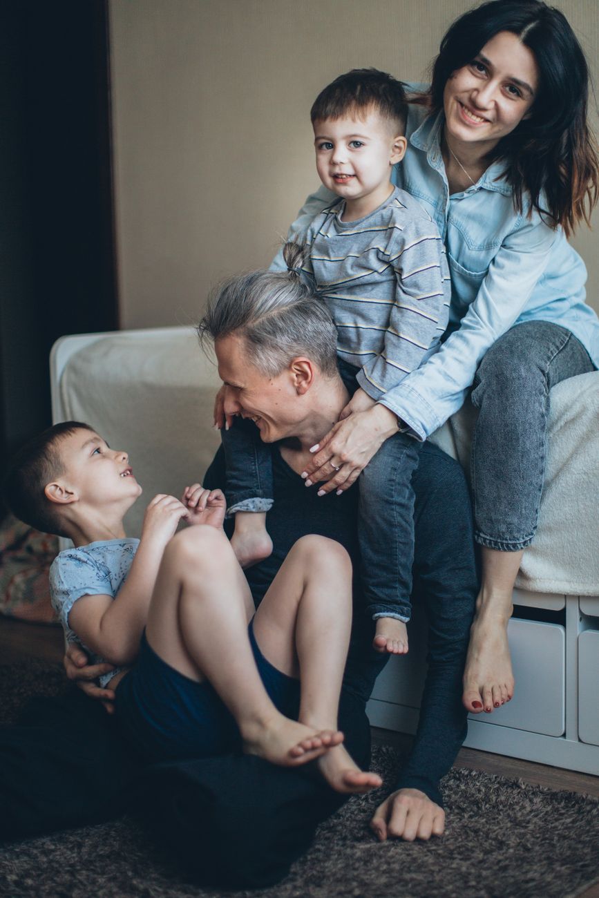 photo of a happy and loving family