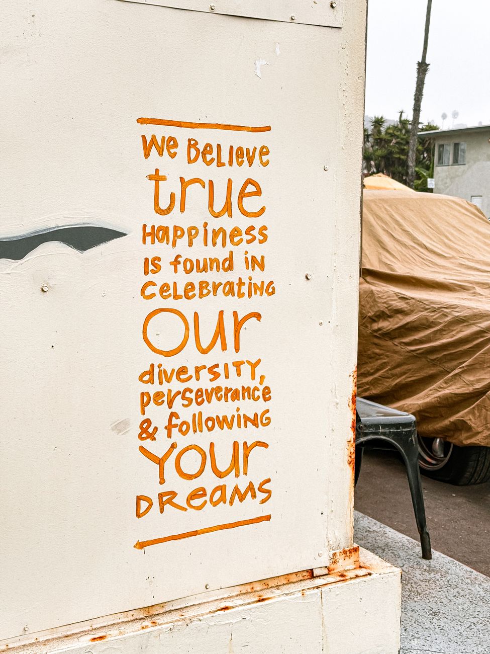 motivational quote on wall in san diego
