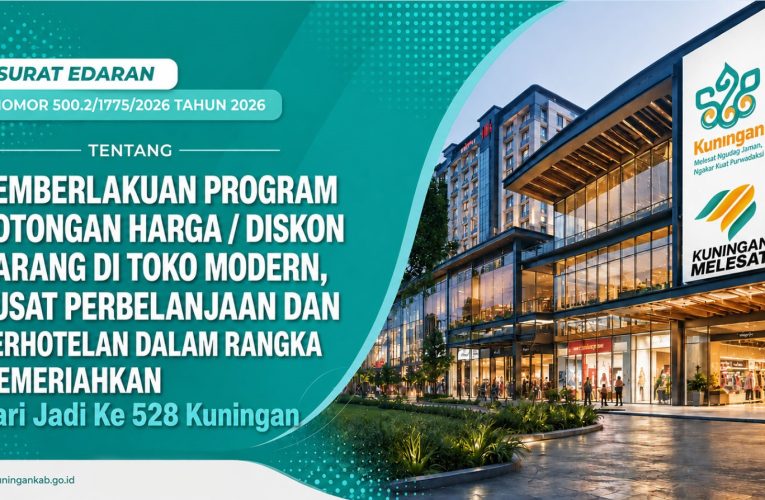 Pesta Diskon hingga 70%, Pemkab Kuningan Terbitkan SE Bupati Genjot Daya Beli di Hari Jadi ke-528