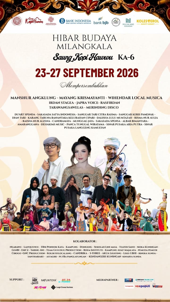 Mengusung Tema “Nu Ngora Nu Ngabuana”, Milangkala Saung Kopi Hawwu Ke-6 Gelar Pesta Hibar Budaya 5 Hari Full!